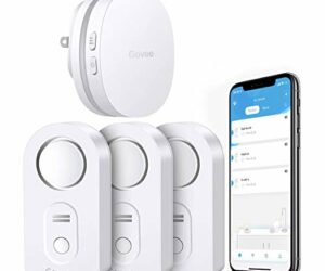 Govee WiFi Water Sensor, Smart App Leak and Drip Alert, Wireless Water Alarm with Email, Loud Alarm and App Alerts – Easy to Install Remote Waterproof Leak Sensor for Home, Basement – 3 Pack