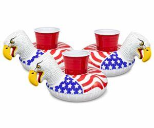 GoFloats Inflatable Pool Drink Holders (3 Pack) Designed in the US | Huge Selection from Unicorn, Flamingo, Palm and More | Float Your Hot Tub Drinks In Style