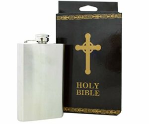 Holy Bible 4 oz Flask: Secret Compartment