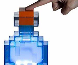 ThinkGeek Minecraft Color Changing Potion Bottle – Lights Up and Switches Between 8 Different Colors – Officially Licensed Minecraft Toys