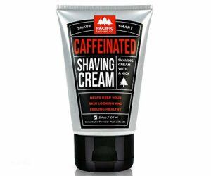 Pacific Shaving Company Caffeinated Shaving Cream – Helps Reduce Appearance of Redness, With Safe, Natural, and Plant-Derived Ingredients, Soothes Skin, No Parabens, Made in USA, 3.4 oz