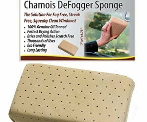 Chamois DeFogger Sponge by Ever New Automotive Revolutionary Design! The Solution for Fog Free, Streak Free, Squeaky Clean Windows! Use it in Your Car, Boat, RV or Home! 100% Guarantee!