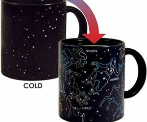 The Unemployed Philosophers Guild Heat Changing Constellation Mug – Add Coffee or Tea and 11 Constellations Appear – Comes in a Fun Gift Box