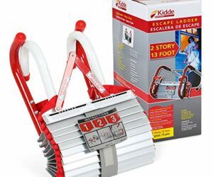 Kidde 468193 KL-2S Two-Story Fire Escape Ladder with Anti-Slip Rungs, 13-Foot
