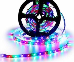 SUPERNIGHT LED Strip Light, Multi-Color Rope Lighting, 16.4ft LEDs Flexible Tape for TV, Party, Bedroom, Mother’s Day (Multi-Color)