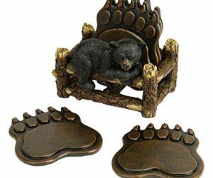 River’s Edge Products Coaster Set – Bear Paw