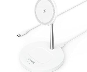 Anker Wireless Charging Stand, PowerWave 2-in-1 Magnetic Stand Lite with 5 ft USB-C Cable, Charging Stand Only for iPhone 13/13 Pro /13 Pro Max /13 Mini / 12/12 Pro and AirPods 2/Pro (No AC Adapter)