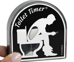 Toilet Timer by Katamco (Classic), Funny Gifts for Men, Husband, Dad, Fathers Day, Birthday
