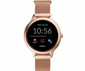 Fossil Women’s Gen 5E 42mm Stainless Steel Touchscreen Smartwatch with Alexa, Speaker, Heart Rate, Contactless Payments and Smartphone Notifications