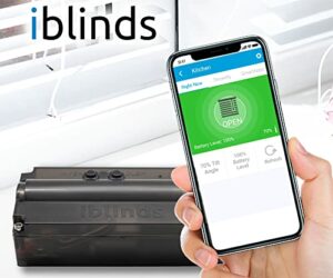 iblinds v3 Smart Blinds Motor Kit Alexa Compatible Motorized Z-Wave Automatic Blinds – Installs into existing 2″ Horizontal Corded Lift Blinds Z-Wave Hub Required