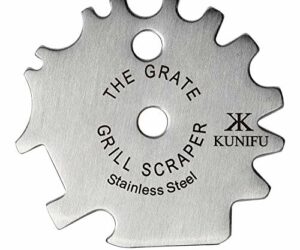 KUNIFU BBQ Grill Scraper, Stocking Stuffers, Bristle-Free for Griddle, Kitchen Gadgets Cleaner, Camping Accessories, Ideal Gifts for Christmas, for Men, Dad, Husband, Boyfriend, Fathers Day
